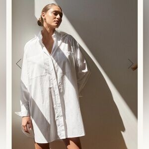 NEW with tags Piyama Madeline Boyfriend Shirt White Cotton